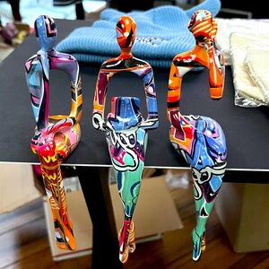 3 Piece Abstract Thinking Figurine Set.